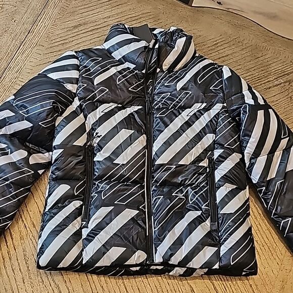 Puffer jacket Black And White size 6 NWT Superdry - Picture 9 of 10